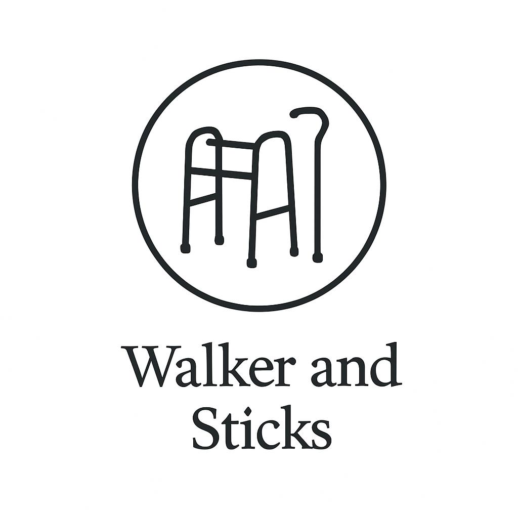 Walker and sticks