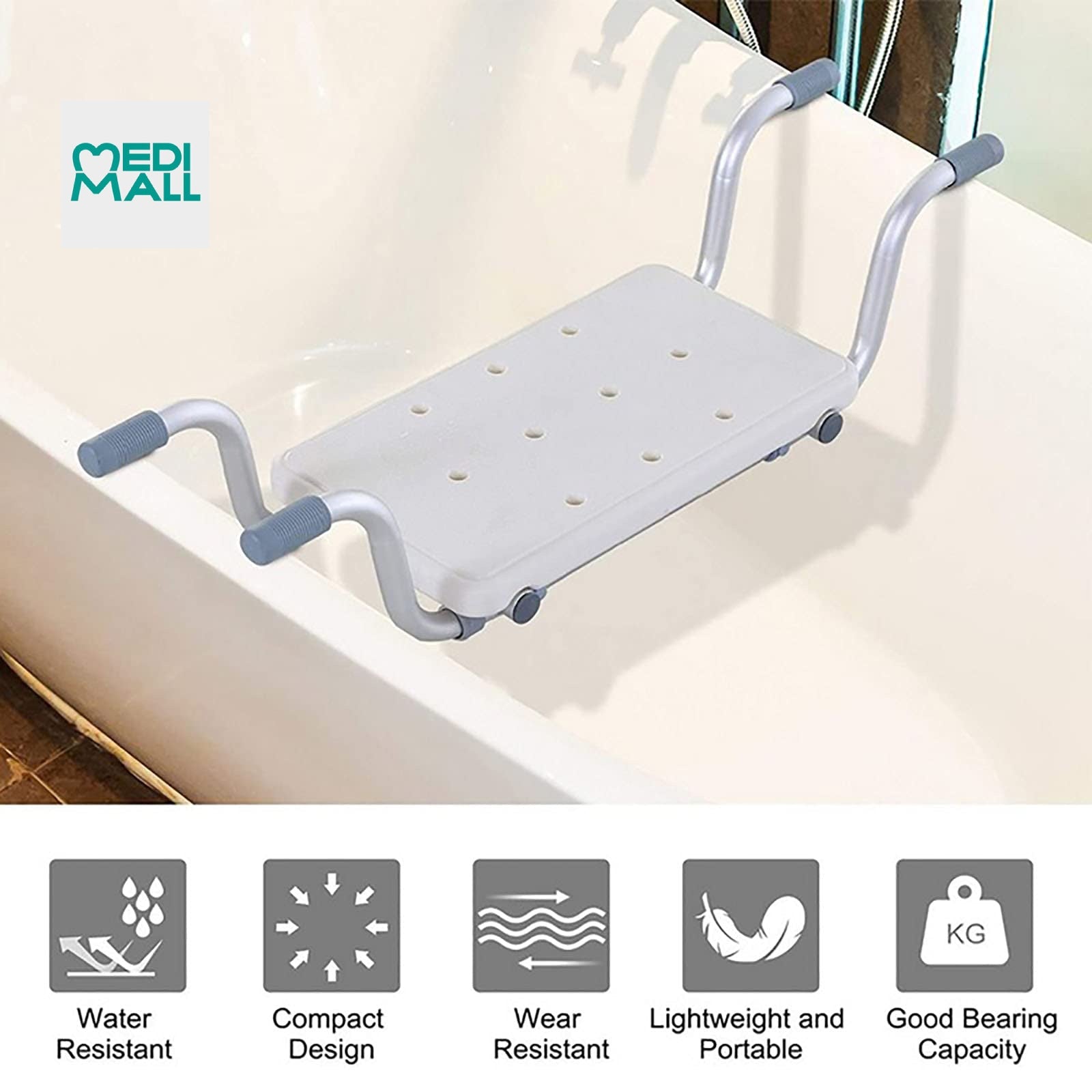 Shower Seat Bench for Bathtub // كرسي الأستحمام للبانيو