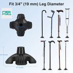 Quad Rubber Tip ■  قاعدة مطاطية رباعية