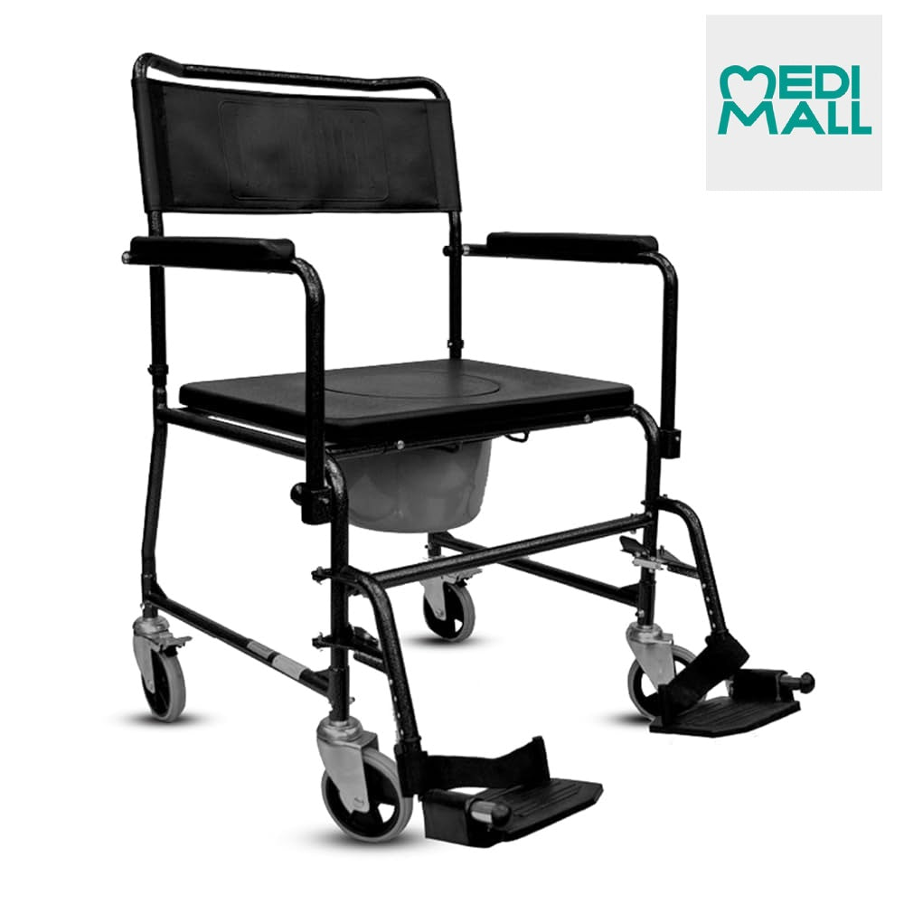 Overweight Commode Wheelchair ( 200 kg ) // كرسي المرحاض المتحرك للوزن الزائد