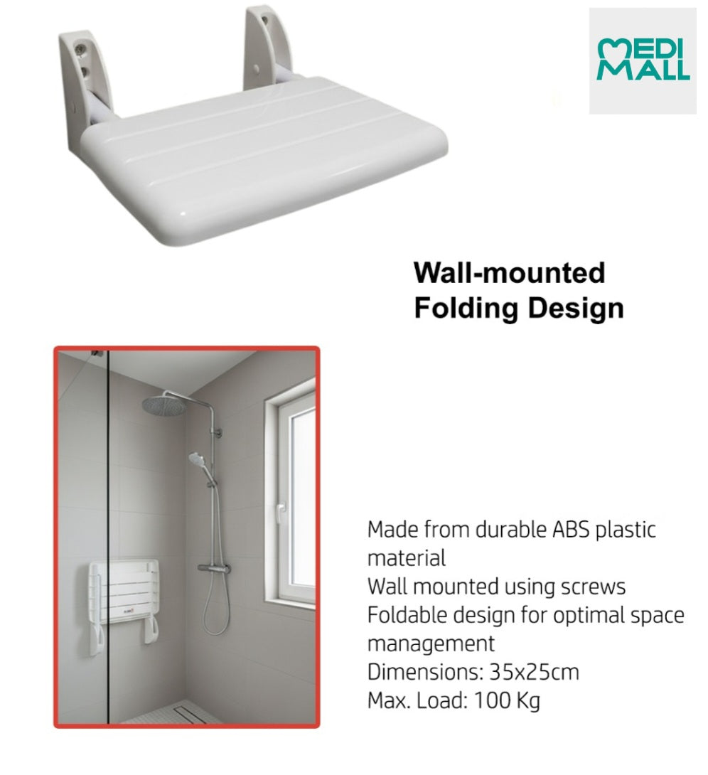 Wall-Mounted Shower Chair // كرسي جدار للأستحمام قابل للطي