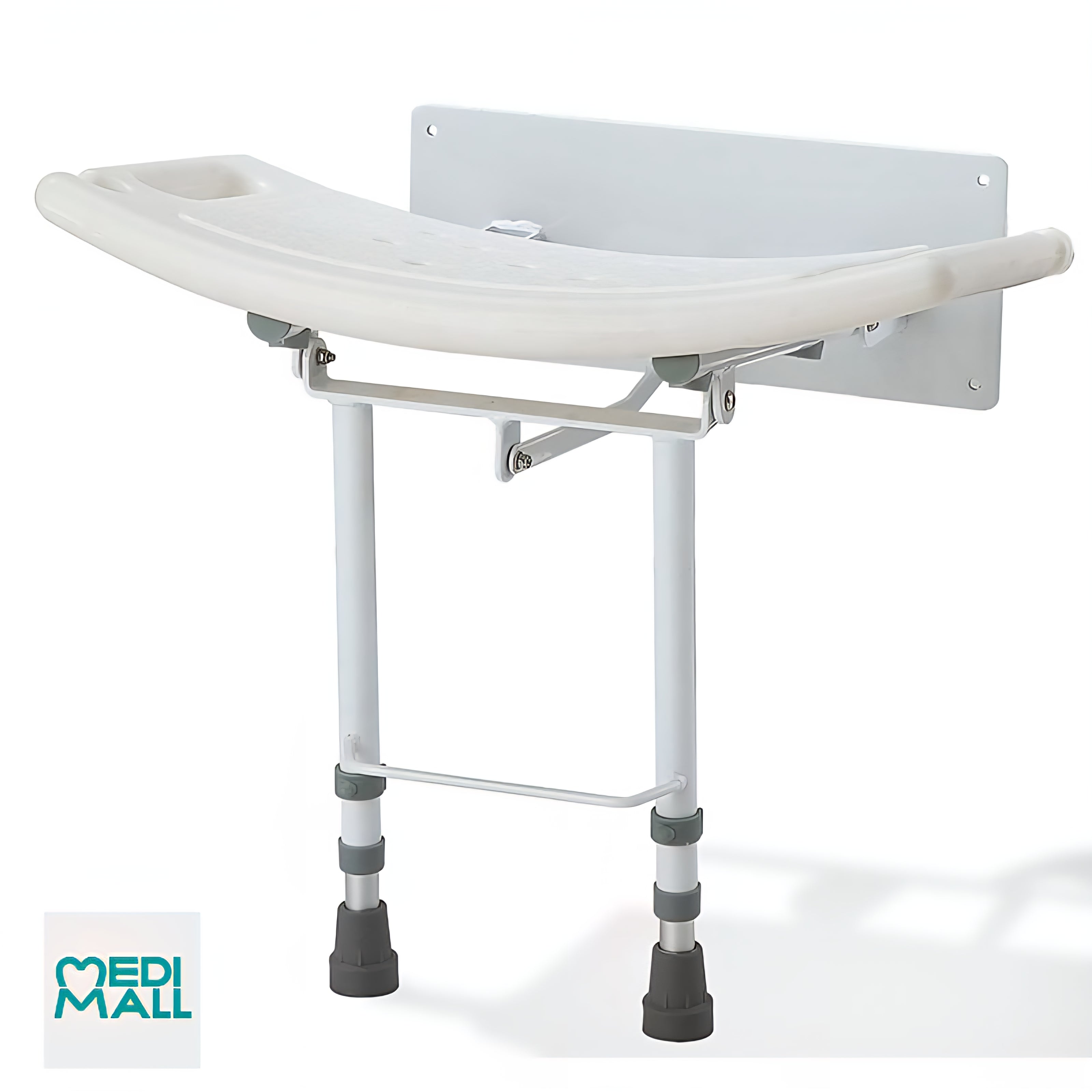 Wall-Mounted Shower Chair with Legs // كرسي جدار للأستحمام مع ارجل قابل للطي