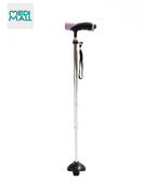 Walking Stick With Light ■  عكاز  طبي بقاعدة رباعية مع ضوء