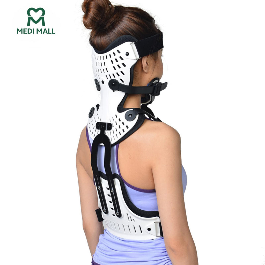 Adjustable Cervico-Thoraco-Lumbar Orthosis (CTLSO Brace)     ■   دعامة الرقبة والعمود الفقري الصلبة القابلة للتعديل