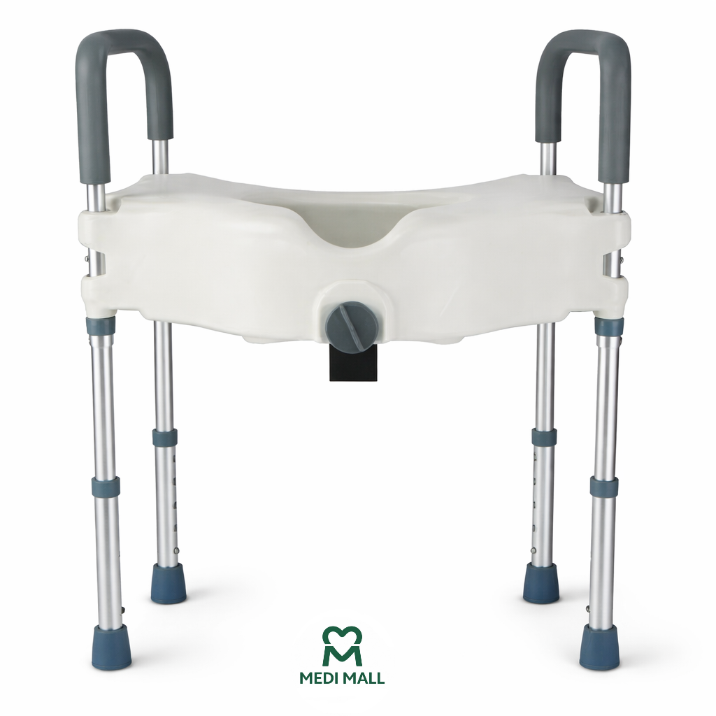 Raised Toilet Seat With Legs Adjustable ■ مقعد مرحاض مع ارجل ومساند قابل للتعديل