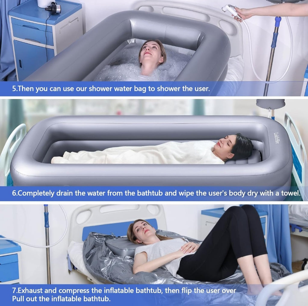 Inflatable Bath Basin ■ حوض الأستحمام في السرير