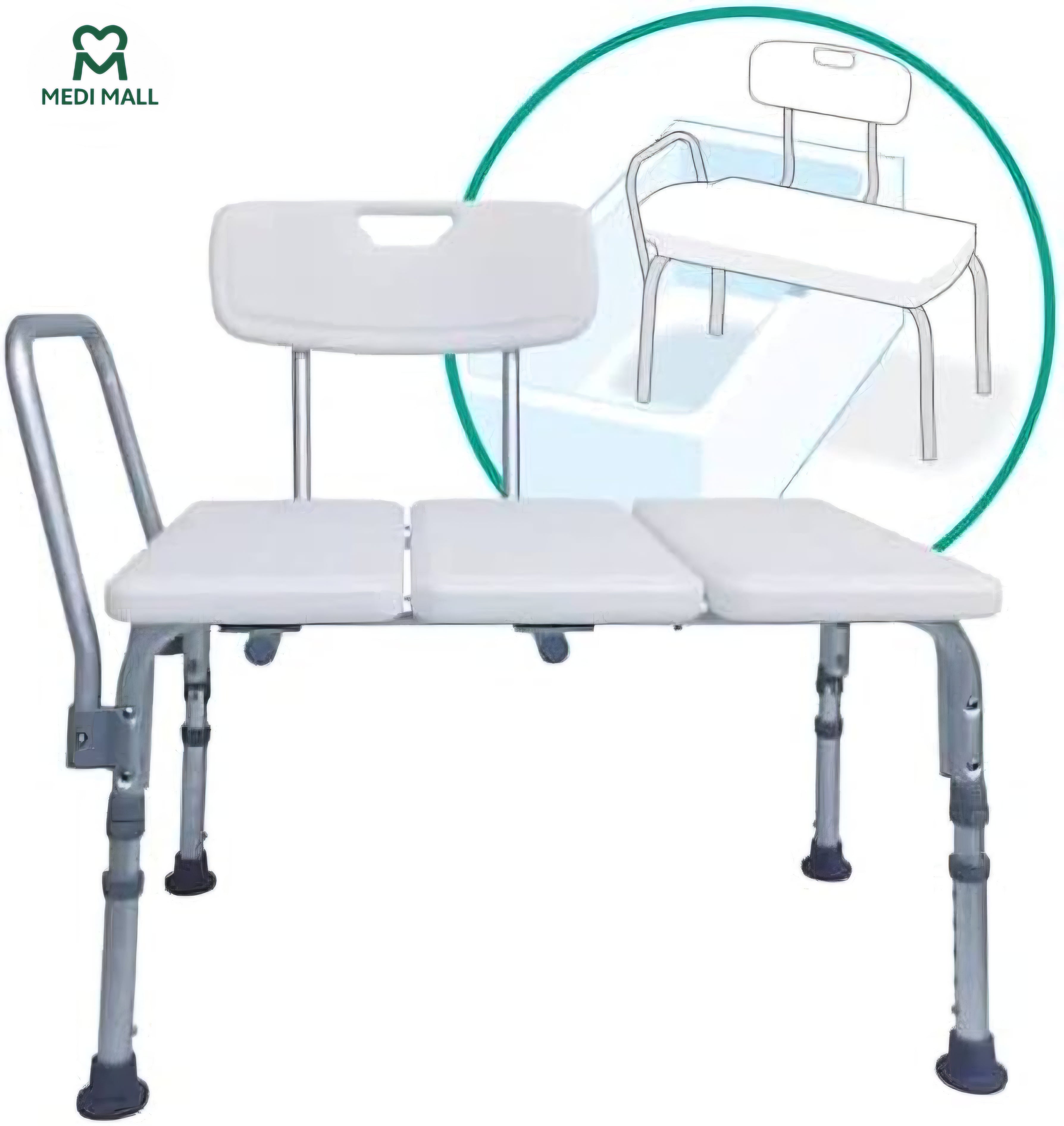 Bath Chair ■  كرسي استحمام طويل مع مسند