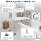 Bath Chair ■  كرسي استحمام طويل مع مسند