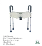 Raised Toilet Seat With Legs Adjustable ■ مقعد مرحاض مع ارجل ومساند قابل للتعديل