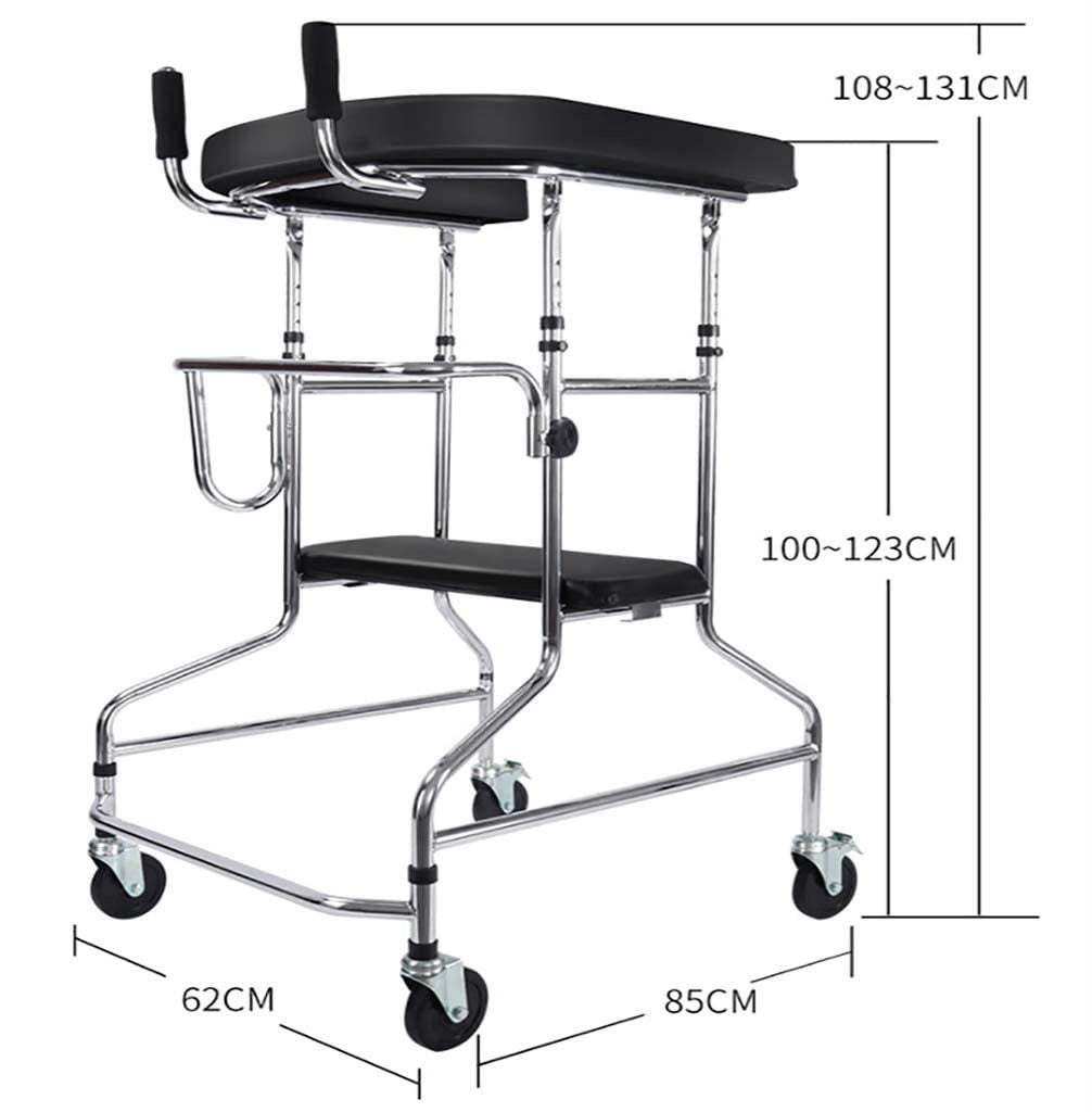 Mobile Standing Frame Walker /  Forearm Support Walker ■ روليتور مع دواليب ومساند للكوع واليدين