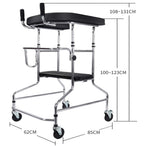 Mobile Standing Frame Walker /  Forearm Support Walker ■ روليتور مع دواليب ومساند للكوع واليدين