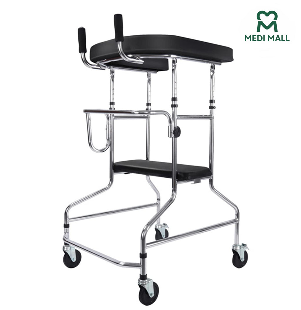 Mobile Standing Frame Walker /  Forearm Support Walker ■ روليتور مع دواليب ومساند للكوع واليدين