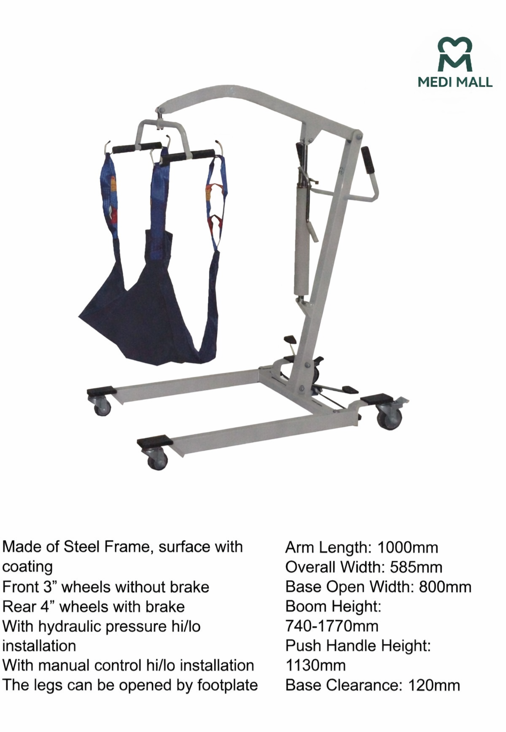 Hydraulic Patient Lift  ■  ونش نقل هيدروليك