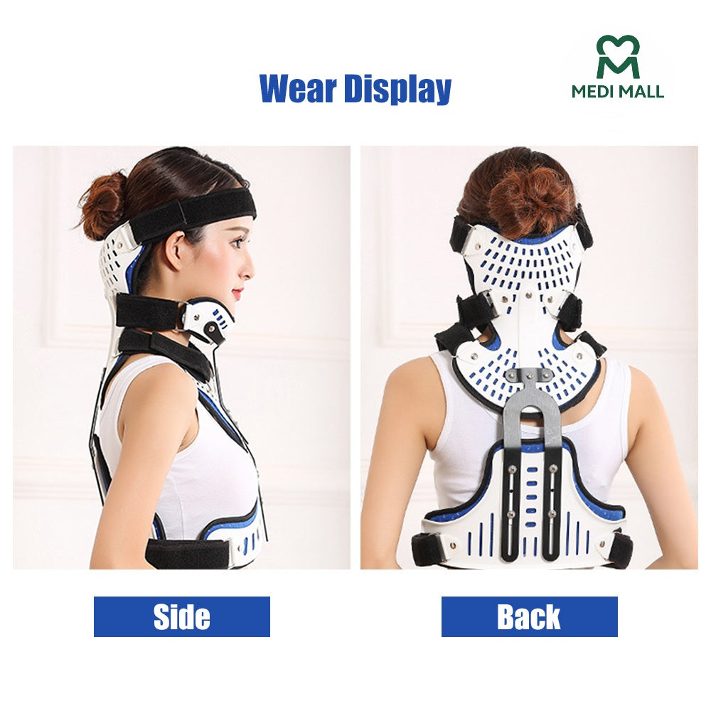 Adjustable Cervico-Thoraco-Lumbar Orthosis (CTLSO Brace)     ■   دعامة الرقبة والعمود الفقري الصلبة القابلة للتعديل