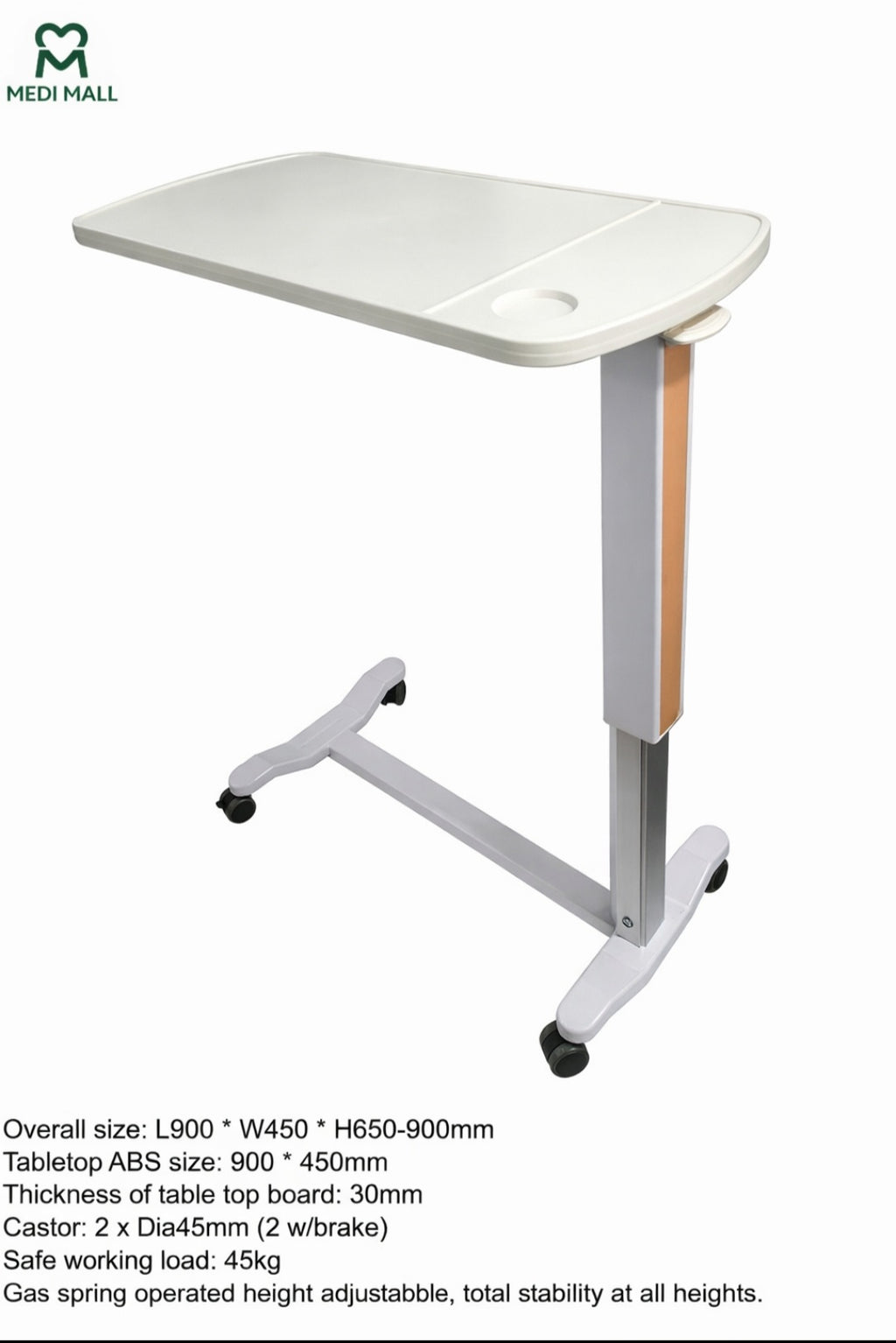 Hydraulic Over Bed Table ■ طاولة طعام فوق السرير هيدروليك
