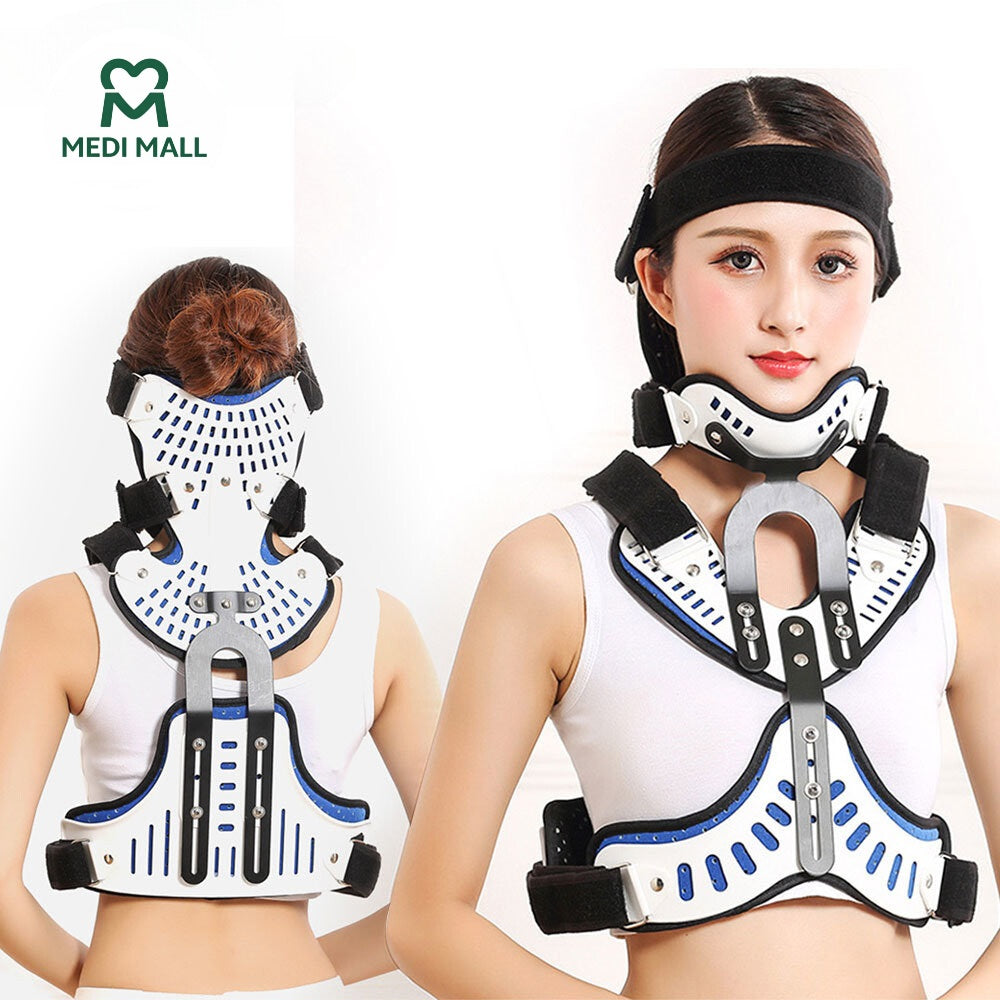 Adjustable Cervico-Thoraco-Lumbar Orthosis (CTLSO Brace)     ■   دعامة الرقبة والعمود الفقري الصلبة القابلة للتعديل