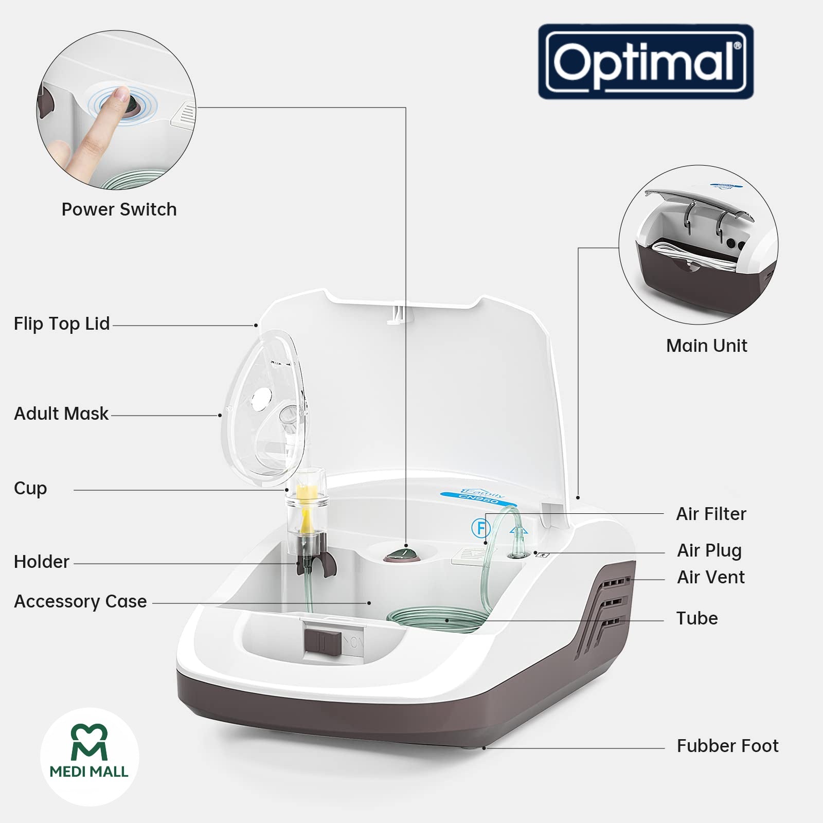 OPTIMAL - Compressor Nebulizer ( OPM-1318 )