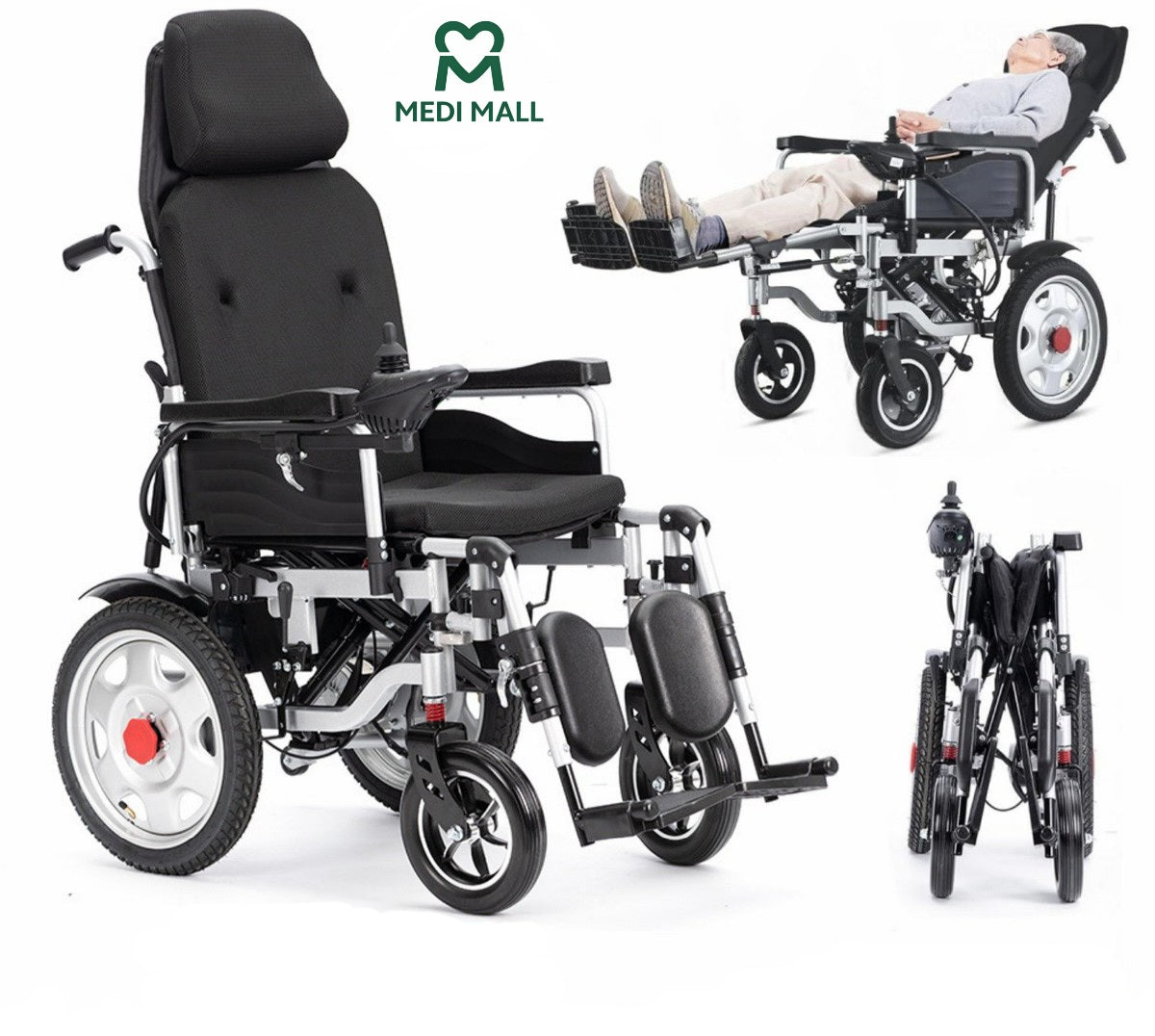 Reclining High Backrest Electrical Wheelchair ■ كرسي كهربائي مع مسند مرتفع  متعدد الوضعيات