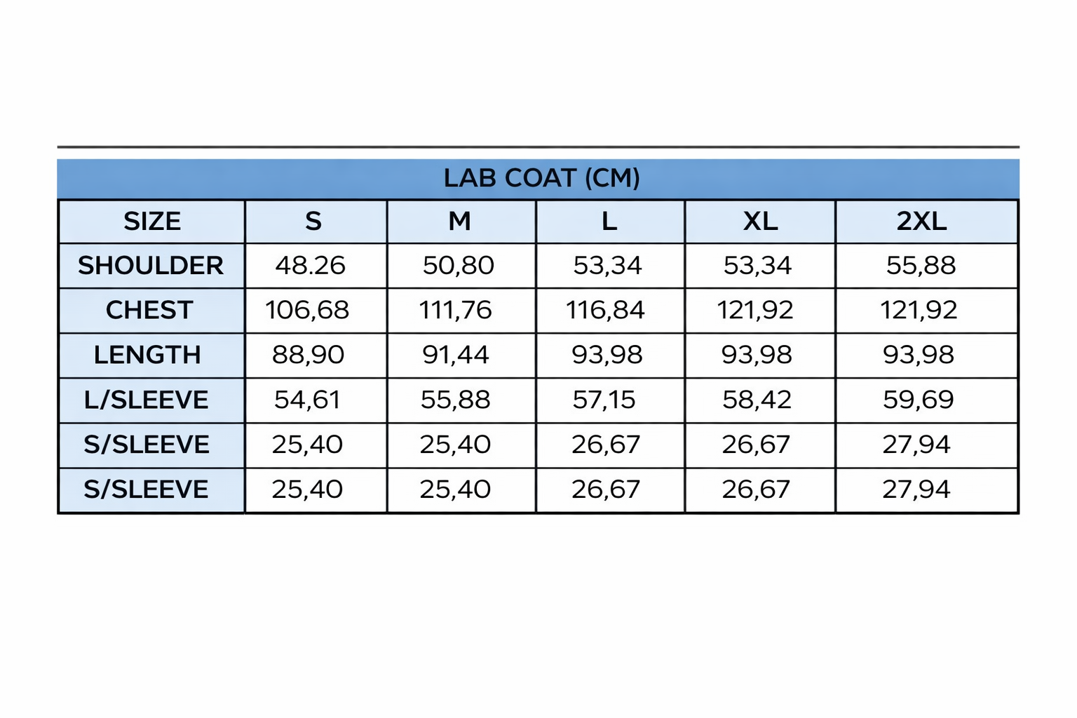 Lab Coat ( Long Sleeve ) ■ مريول طبيب ابيض
