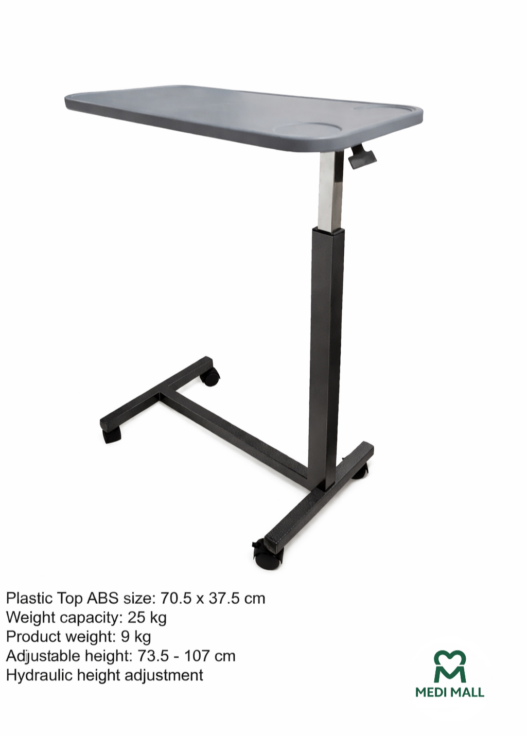Hydraulic  Plastic Over Bed Table ■ طاولة طعام فوق السرير بلاستيك  هيدروليك