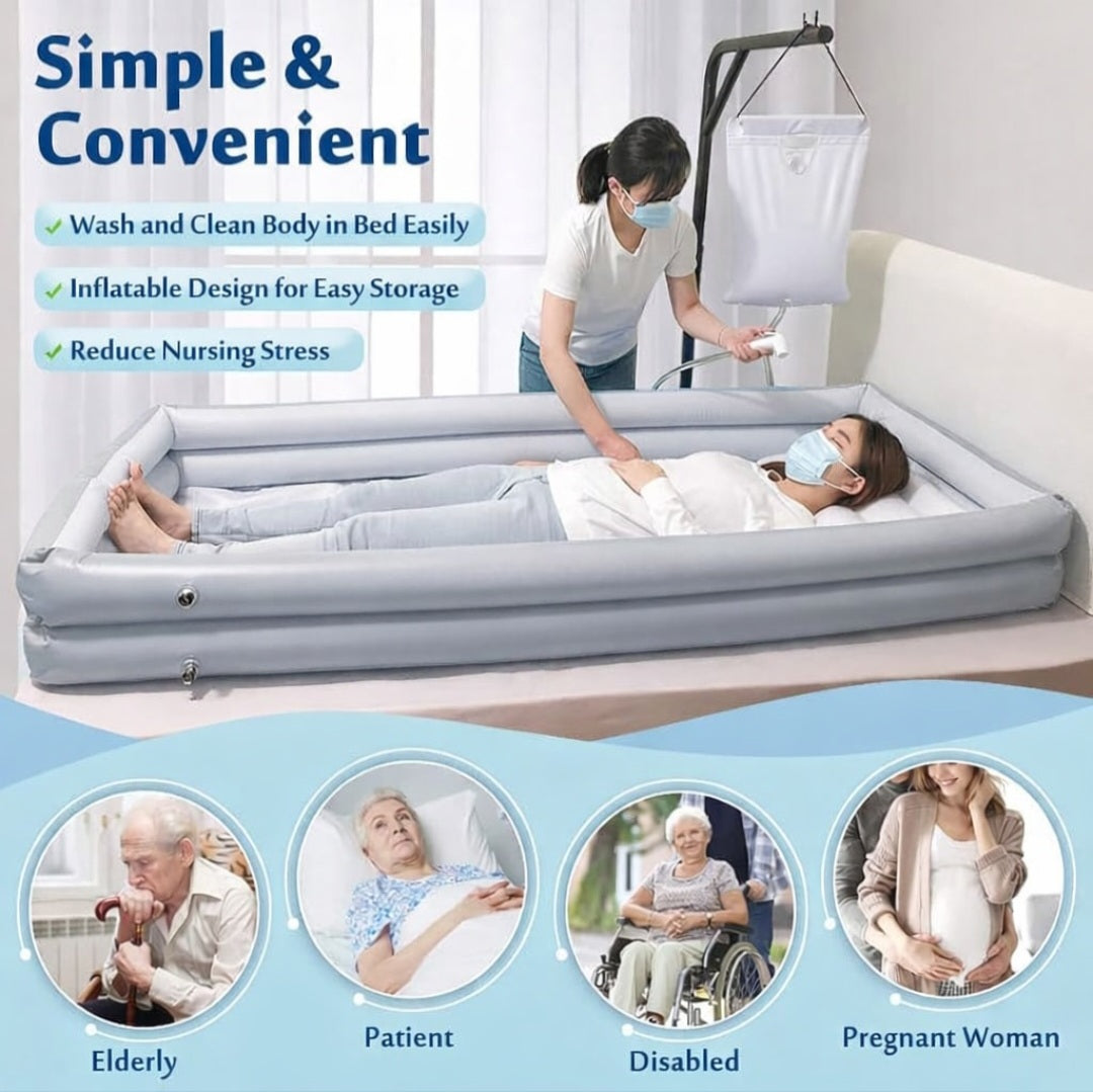 Inflatable Bath Basin ■ حوض الأستحمام في السرير