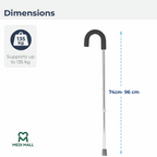 Sing Point Cane ■  عكاز معدني مفرد
